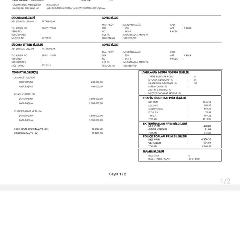 Sigortaladım.com Ne Yazık Ki İstediğimi Trafik Sigortamı Yapmadı.