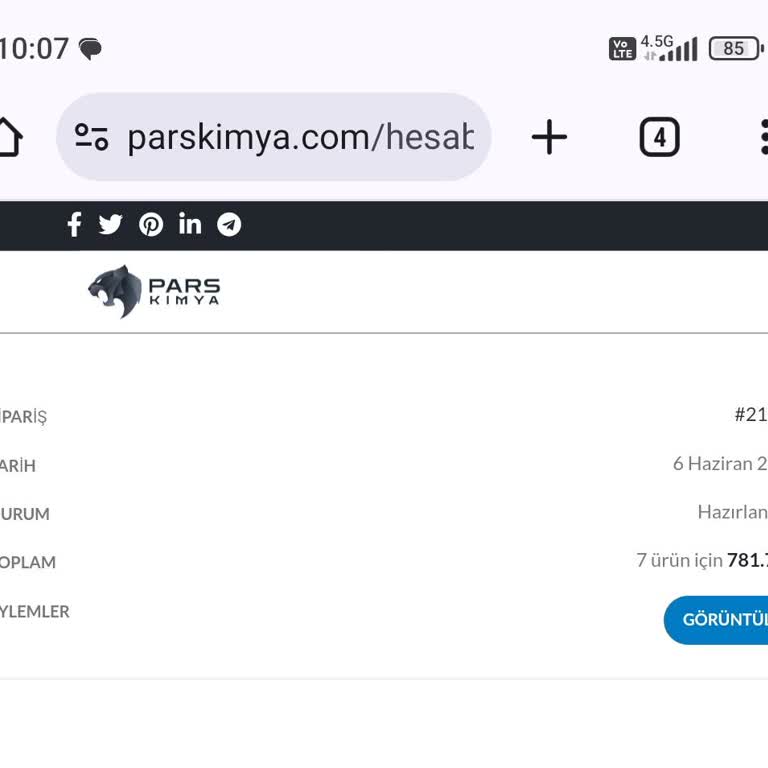 Parskimya.com Müşteri Hizmetlerine Ulaşmak İmkansız