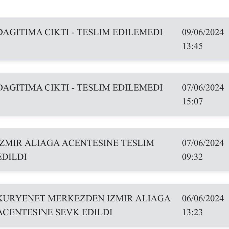 Kuryenet Kartım Teslim Edilmiyor