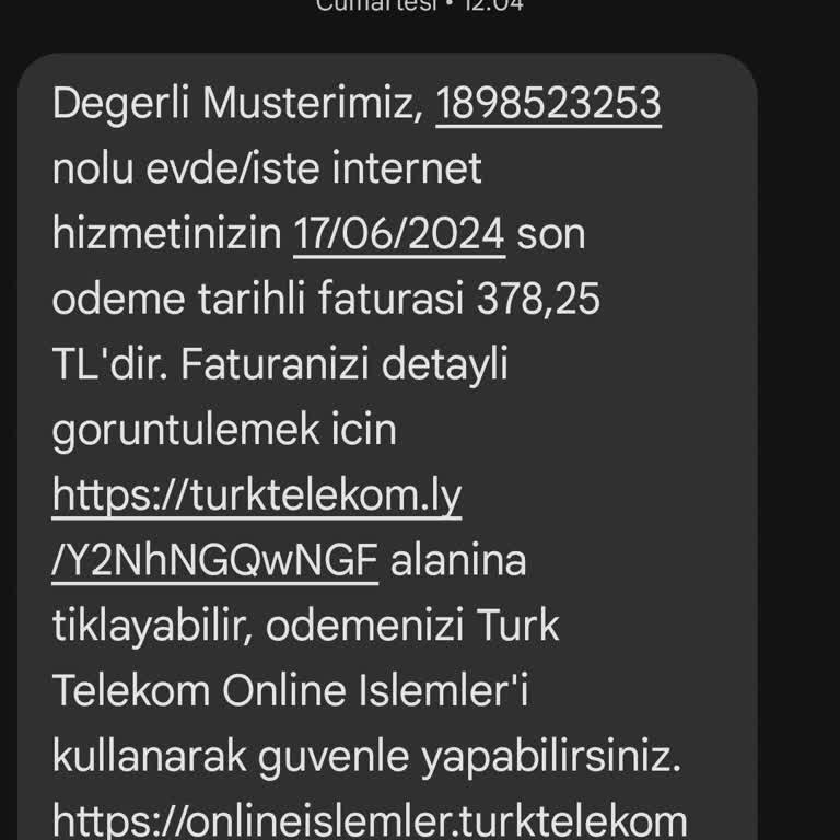 Türk Telekom Geç Ödenen Faturaya İki Katı Fiyat