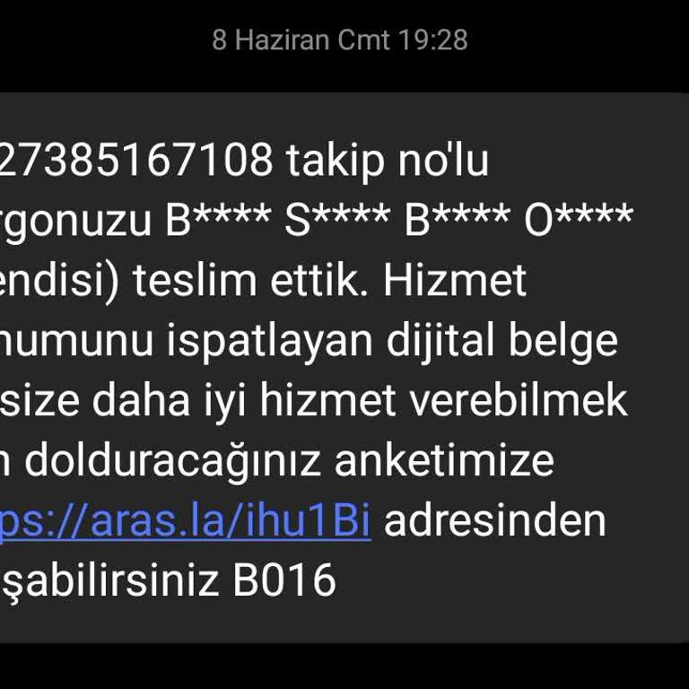 Aras Kargo Kargo Teslimat Kodu Benden Alınmadan, Kargo Başka Adrese Teslim Edildi