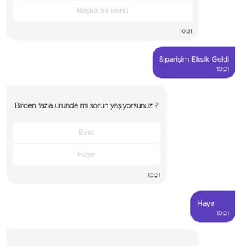 Getir Büyük Siparişimde Eksik Ürün Gelmesi