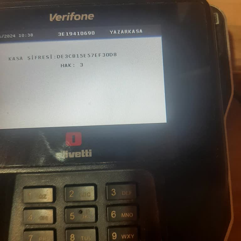 Verifone Olivetti Kasa Şifre Hatası