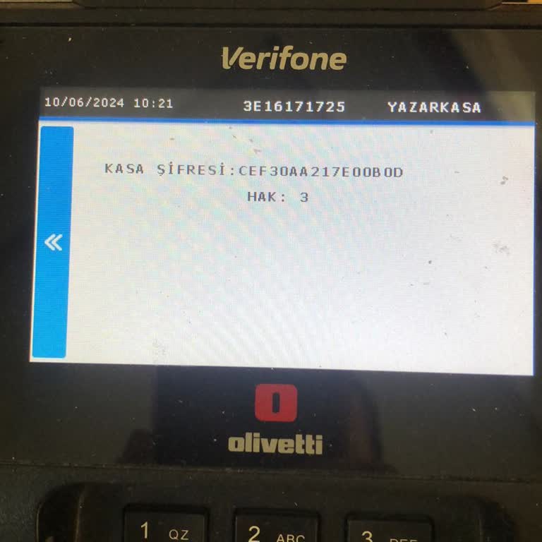 Verifone Panaroma Bilişim Pos Cihazımla İlgili Şifre Sıkıntısı Yaşıyorum