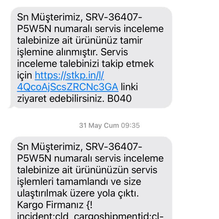 Emsan Garantiden Ürünün Gelmemesi