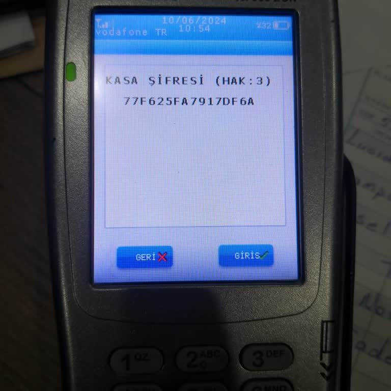 Verifone Yazar Kasa Şifre Hatası