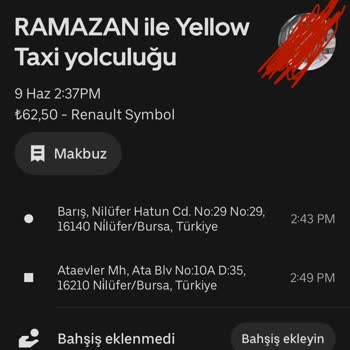 Uber Sorun, Ücret, Güzergah Sorumsuzluğu