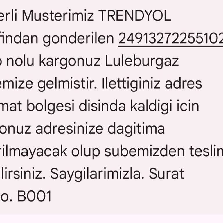 Sürat Kargo Kargomu Dağıtıma Çıkarmıyor