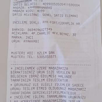 FLO İnci Ayakkabı Ürünün Arkasında Dur