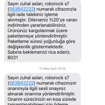 Roborock Tamire Gönderdiğim Süpürgemin Ücretinin Alınıp Tamiri Yapılmadı