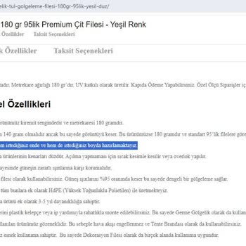 Fileambalaj.com Özel Ölçü Sitede Var Gerçekte Yok