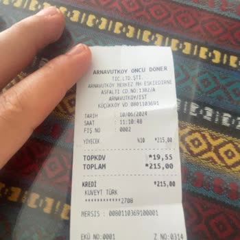 Öncü Döner Bozuk Ve Eskimiş Ürün