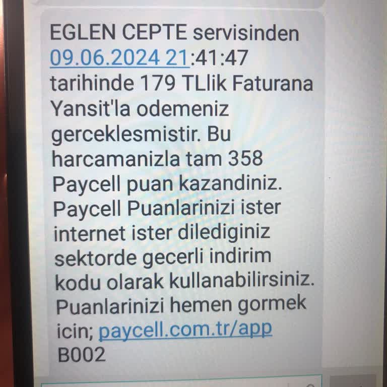 Eğlen Cepte Uygulamasının Faturama Yansıması