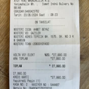 A101 Volta Motor Saçmalığı Müşteri Hizmetleri Saygısızlığı