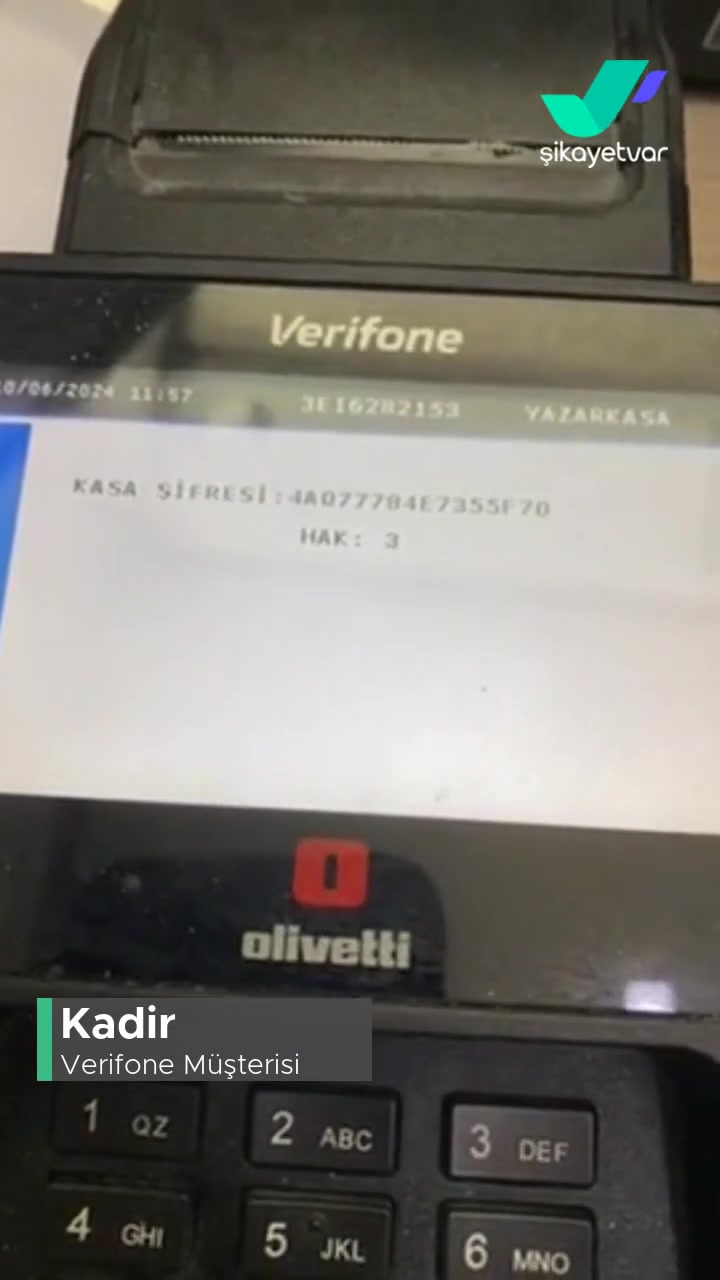 Verifone Kasa Şifresi Sorunu! videonun kapak resmi