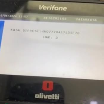 Verifone Kasa Şifresi Sorunu!