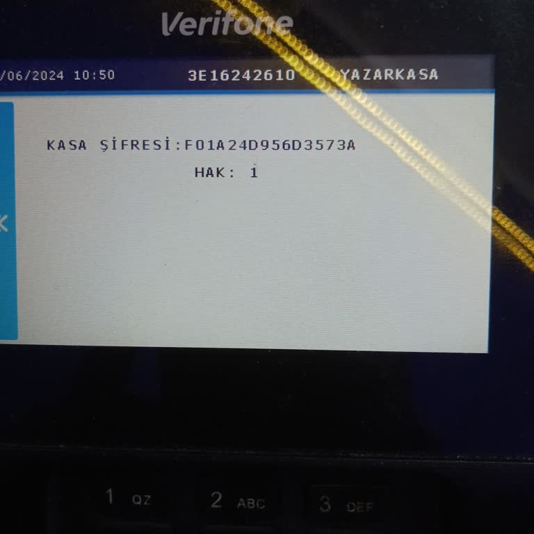 Verifone Yazarkasa Şifre Sorunu