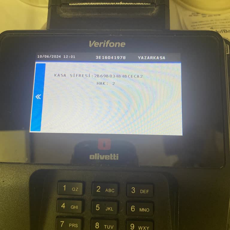 Verifone Olivetti Kasa Şifresi