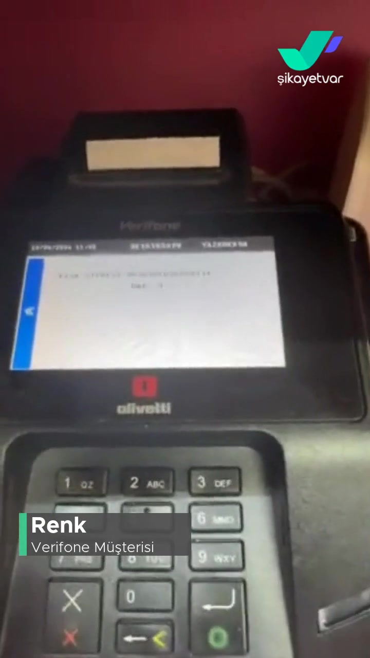 Verifone Olivetti Yazarkasa Sertifika Güncelleme 300 ₺ :( Servis Ücreti videonun kapak resmi