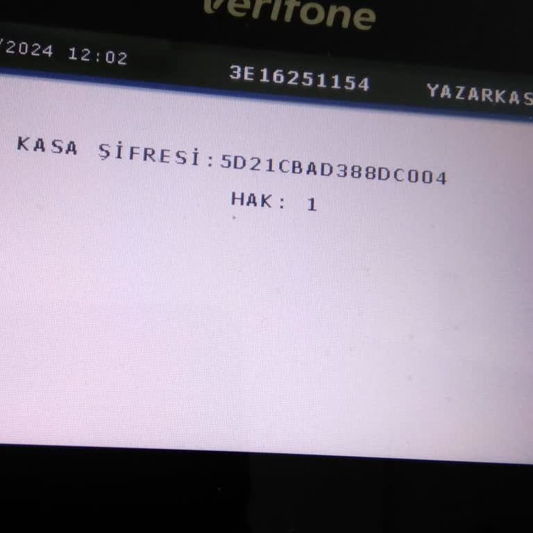 Verifone Mx915 Yazarkasa Şifre Hatası