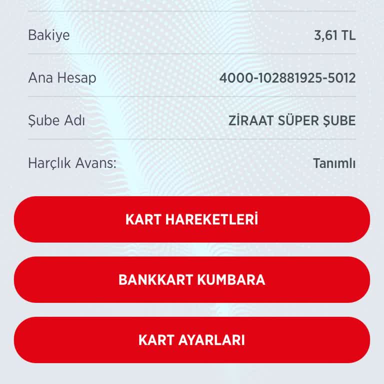 Ziraat Bankası Ziraat Harçlık Avans Tanımlı Ama Kullanamıyorum