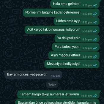 Qaria Modadan Verdiğim Sipariş 2 Haftadır Kargoya Verilmedi.