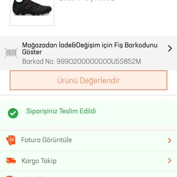In Street En Alınan Ürün Teslim Edildi Yazıyor Ama Teslim Edilmedi