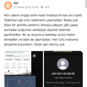  Hepsiburada Mağazasında Güvenilir Olmayan Morsalkım Ahşap Mağazası