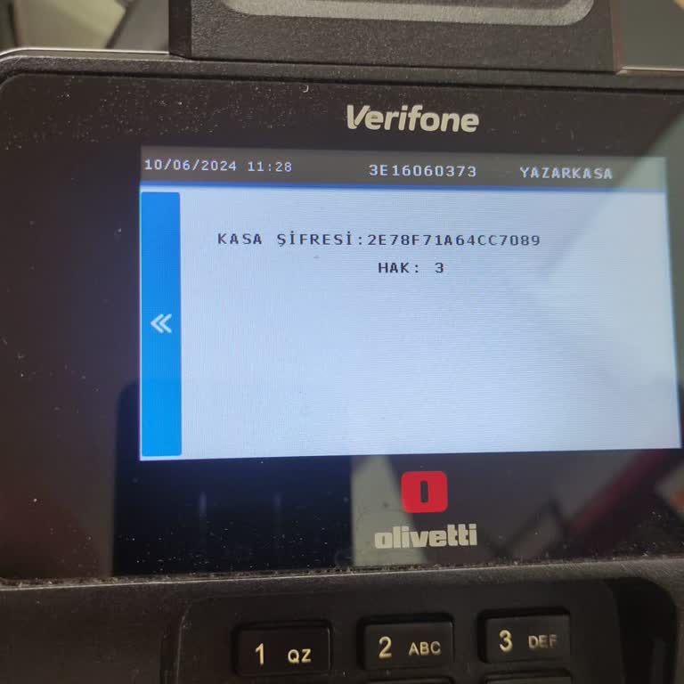 Verifone Panaroma Bilişim Yazar Kasa Pos Kasa Şifresi