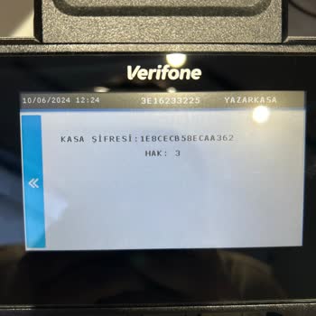Verifone Kasa Şifre Hatası