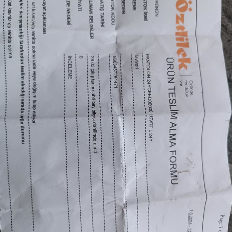 Özdilek AVM Pantolon Da Solma