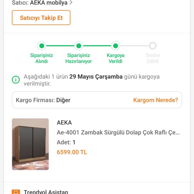 Trendyol Dan Ürün Sipariş Ettim Ve Ürünüm Kargo Evdemo Lojistik
