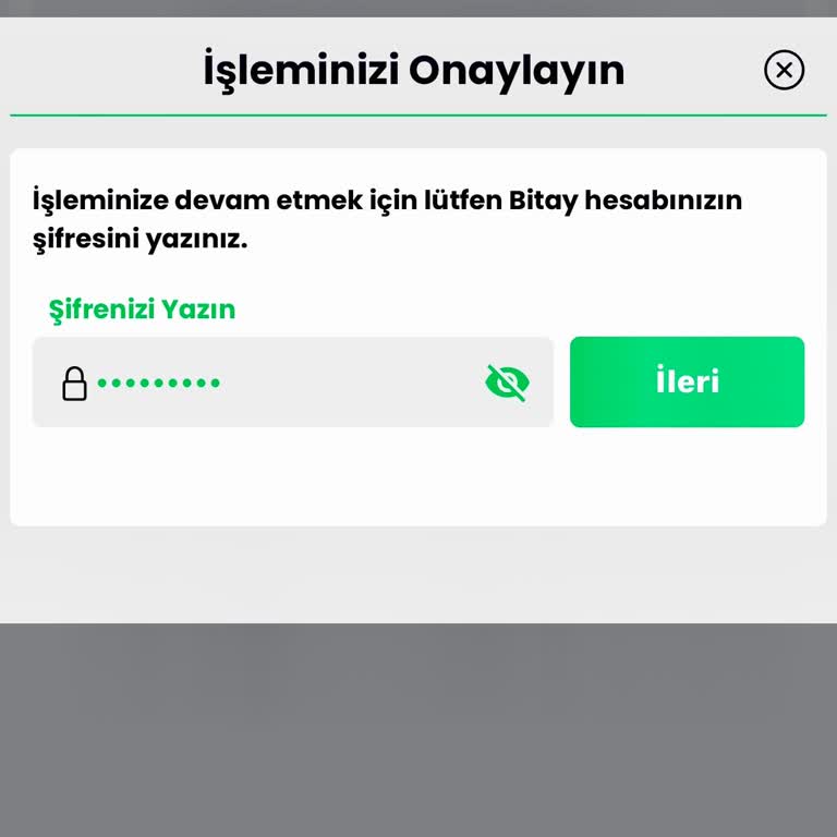 Bitay Para Çekme İşlemleri