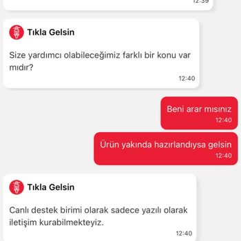 Tıkla Gelsin Sipariş Sorunu Ve Kötü Müşteri Hizmeti Deneyimi
