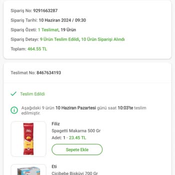 Mopaş Hipermarket Trendyol GO'dan Gelen Çürük Sebzeler Ve Yetersiz Mağaza Açıklaması