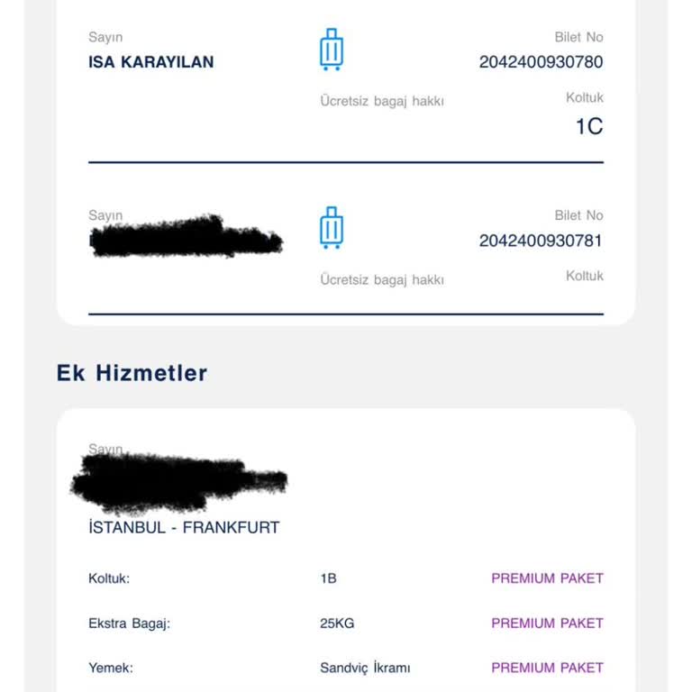 AJet (Anadolu Jet) 19.04.2024 Tarihli SAW-Frankfurt Vf 35 Numaralı Uçuşunda Mağduriyet