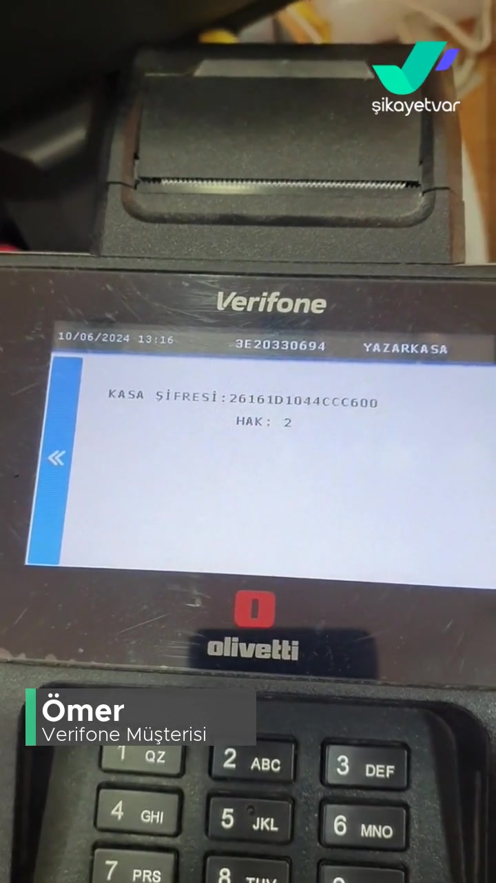 Verifone Olivetti Yazarkasa Yazılımsal Arıza! videonun kapak resmi