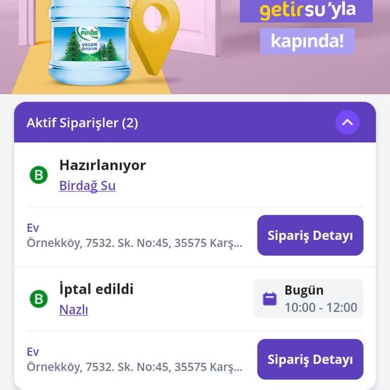 Getir Ve Nazlı Su'dan Şikayetçiyim