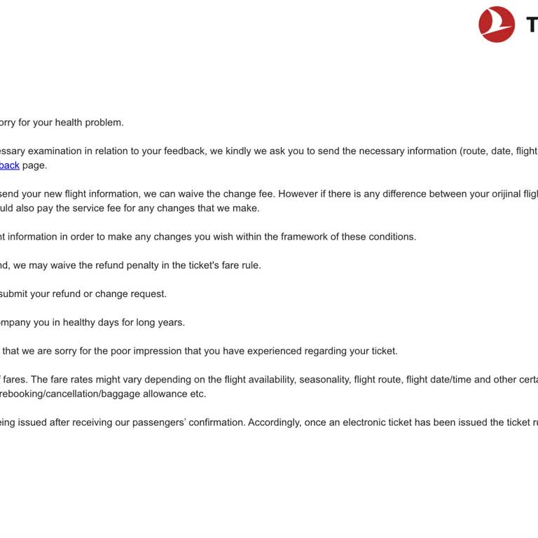 Turk Hava Yolları Paramızı İade Etmiyor