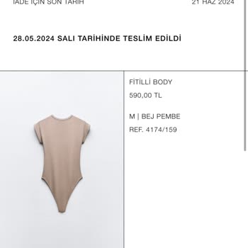 Zara Bana İademi Yap Ya Da Ürünü Gönder!