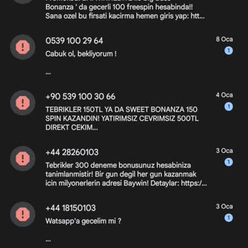 Türk Telekom Yabancı Numaralardan SMS Geliyor.