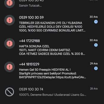 Türk Telekom Yabancı Numaralardan SMS Geliyor.