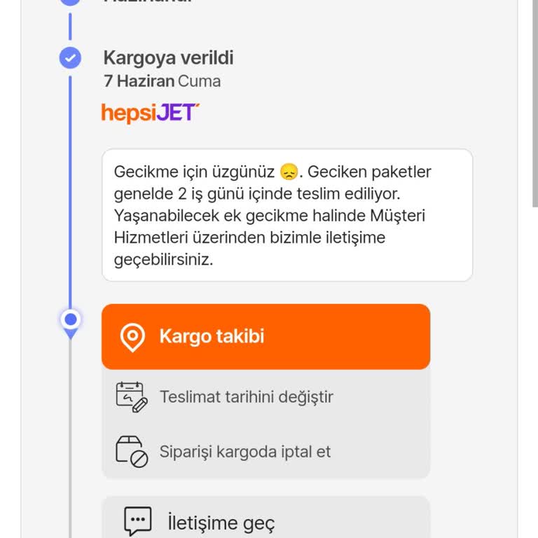 Hepsijet Kargo Kargomu Teslim Edemedi