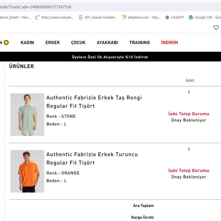 Kappa Kargo İade Süreci