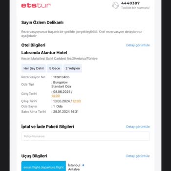 Etstur Satın Aldığım Bilete Ek Ücret Talep Ediyor