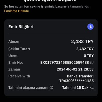 Bybit Te Param Banka Hesabıma Geçmedi