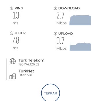 Kablo Net TÜRKSAT 1 MB İnternet Hızı Sağlıyor