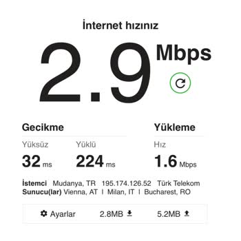 Kablo Net TÜRKSAT 1 MB İnternet Hızı Sağlıyor