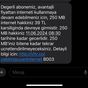 Vodafone Cebinize Uyan İnternet Adı Altında Para Kesintisi Yaptı