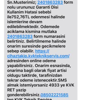 Giresun Vatan Bilgisayar'dan Aldığım Ürünle İlgili Sorun Ve Çözüm Beklentisi